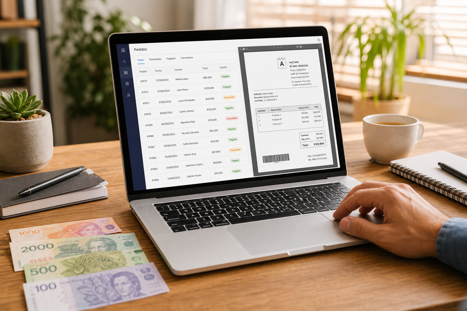 Tienda online argentina con panel de ventas y facturación electrónica