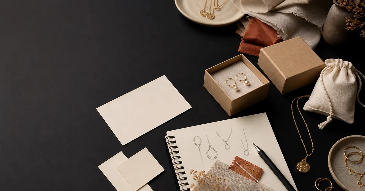 Joyas y etiquetas chicas para probar nombres cortos de joyería